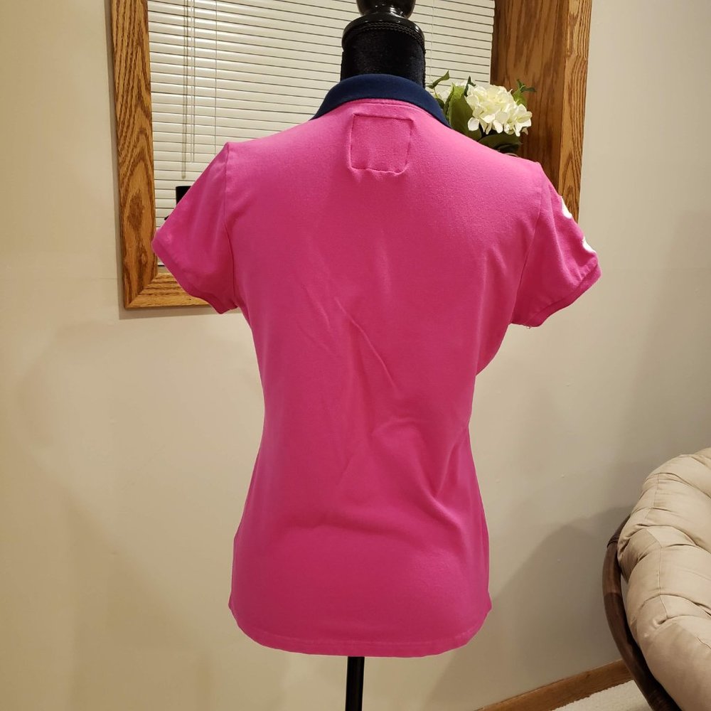 U.S. Polo Assn. Fuchsia Polo Shirt Size L - Picture 2 of 6